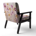 thumbnail image 5 of Designart "Pink Whimsical Wildflowers II" Upholstered Abstract Botanicals Accent Chair and Modern & Contemporary Arm Chair - Multiple Color & Pattern, 5 of 7
