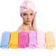 thumbnail image 5 of EeaseMX 2 gorros de secado rápido para cabello mojado, toallas de ducha, absorbentes, antideslizantes, de secado rápido, para spa y de microfibra (morado, 60 x 25 microfibras, 70 g cada uno), 5 of 7
