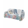 thumbnail image 2 of Coastal Turtle Couch Cover, Summer Beach Nautical Ocean Coral Seahorse Sofa Cover Blanket for Loveseat Couches, Sectional Sofa Slipcover Furniture Protector for Living Room Bedroom 71''x118'', 2 of 9