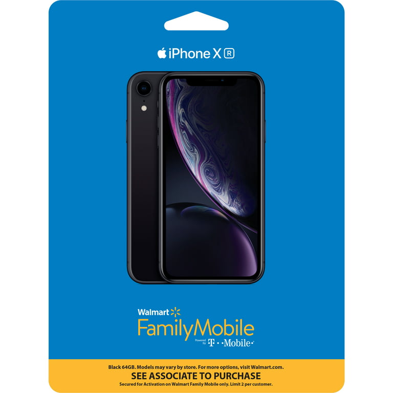 Apple iPhone XR 64GB Black LTE Cellular WM Family Mobile MH5F3LL/A