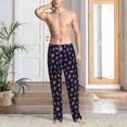 thumbnail image 6 of Lsque Colorful Insects Print Men's Pajama Pants, Lounge Pant - Comfortable Home Wear,Elastic Waistband, Stylish Design-X-Large, 6 of 9