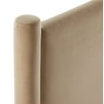 thumbnail image 6 of Headboard, Queen, Gray, Velvet, Hotel Bedroom, Modern Contemporary, HB38164, 6 of 7