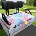 thumbnail image 4 of Uourmeti Golf Cart Seat Covers Front Pockets Universal, Compatible with Club Car Golf Cart Summer Golfcart Cushion Cover, 4 of 8