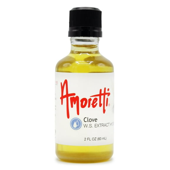 Amoretti - Clove Extract Water Soluble 2 oz - Highly Concentrated & Perfect For Pastry, Savory, Brewing, and more, Preservative Free, Vegan, Kosher Pareve, Keto Friendly