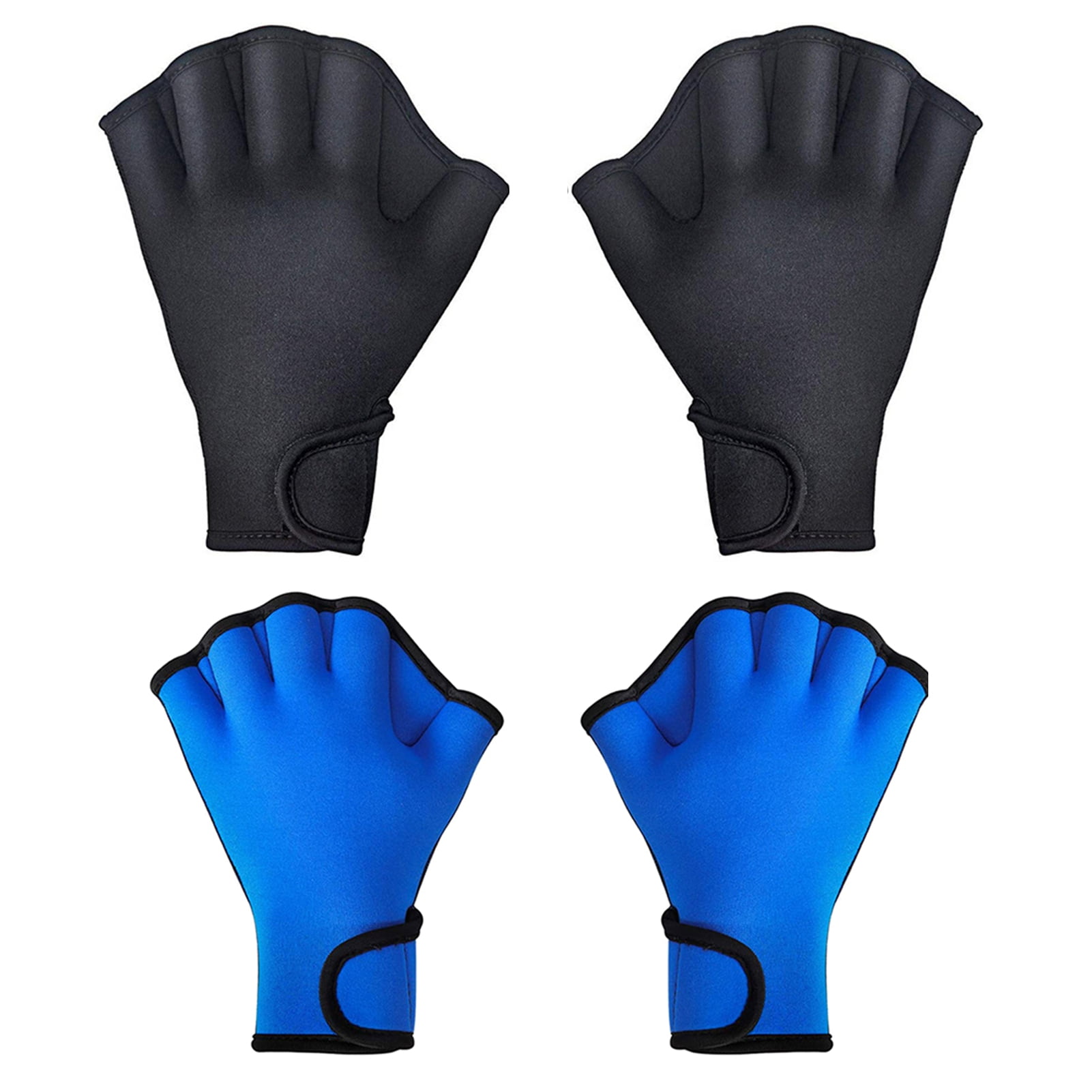 ATYAIDE Silicone Swim Aquatic Gloves 1 Pair Webbed Fingers Swim Gloves for Aquatic Fitness Water Resistance Training Water Fit Sports 