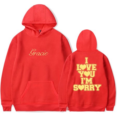 Gracie Abrams I Love You Sorry Long Sleeve Hooded Sweatshirt Fashion Clothes Promotional Top