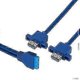 thumbnail image 5 of 0.5m Usb3.0 19pin To 2af Front Motherboard Panel Mount Cable With Screw Hole, 5 of 5