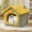 Multicolor, variant on Bxaolu Cute Indoor Dog Houses, Foldable Dog Bed with Cover Cave, Small Size Up to 15 Lbs Cat and Puppy, Mini Dog Pet House with Non-Slip Bottom, Grey
