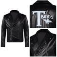 thumbnail image 2 of Disfraz de Danny Grease para hombre, chaqueta, abrigo, camiseta, traje de fiesta de carnaval y Halloween, 2 of 5