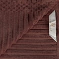 thumbnail image 3 of Cotton Highly Absorbent 12-Piece Solid and Checkered Border Towel Set, Java, by Superior, 3 of 7
