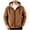 AA-Brown, variant on BiZtdJrK Mens Sherpa Lined Hoodie Jackets Winter Thermal Full Zip Hooded Sweatshirt with Pockets, Wine, XXXL