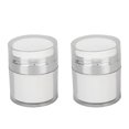 thumbnail image 2 of 2pcs 50ml Cream Jar Refillable Empty Acrylic Vacuum Makeup Jar for for Face Lotion Moisturizer, 2 of 4