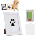 thumbnail image 1 of Kit de marco y almohadillas de tinta para huellas de patas, kit de impresión de huellas de patas de perros y gatos, kit para hacer huellas de patas, regalo de recuerdo conmemorativo para mascotas, mar, 1 of 7