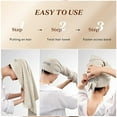 thumbnail image 4 of Women'S Large Microfiber Headband Cover, Wet Hair Fast Dry Headband, Long, Thick, Curly Hair Towel, 4 of 5