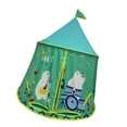 thumbnail image 4 of Jugar para niños Tent Prince Castle Centable Playroom portátil Playhouse Indian Regalo de cumpleaños para la guardería Fiesta de cumpleaños de verde, 4 of 8
