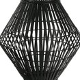 thumbnail image 3 of Benjara BM208299 Small Bellied Shape Bamboo & Metal Frame Lantern - Black, 3 of 5