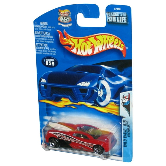 Hot Wheels Wild Wave 5/5 (2003) Red Backdraft Toy Car #059