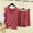 Red, variant on Womens Sleepwear Fashion Solid Color Breathable Pajamas Set Leisure Crew Neck Short Sleeve Sleepwear with Shorts Summer Pjs for Women