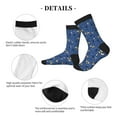 thumbnail image 4 of Vsdgher Raccoon blue point Unisex Crew Socks Lightweight Breathable Ventilation Ankle Socks, Mid-calf socks for Daily, 4 of 7