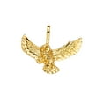 thumbnail image 2 of Wellingsale 14k Yellow Gold Owl Wildlife Pendant (Size : 15 x 20 mm), 2 of 4