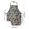 thumbnail image 2 of Goofa Bib Apron, Unisex Aprons Adjustable Waterdrop Resistant Cooking Kitchen Apron for Chef, Bright Insects Pattern Apron Bulk, 2 of 5
