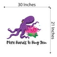 thumbnail image 4 of Octopus Wall Decal More Hands To Hug You Playroom Daycare Nursery Kids Room Vinyl Decal Adorable Sea Nursery Decoration - Size: 30 In X 9 In, 4 of 5
