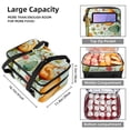 thumbnail image 3 of Snail Double Layered Insulated Refrigerated Lunch Bag with Large Capacity - Hand Carry Meal Bag - 7.1x11.4x16.1 Inches, 3 of 6