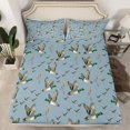 thumbnail image 2 of Feelyou Rustic Wildlife Duck Twin Sheet Sets, Blue Cartoon Theme Bedding, 3 Pieces, 2 of 7