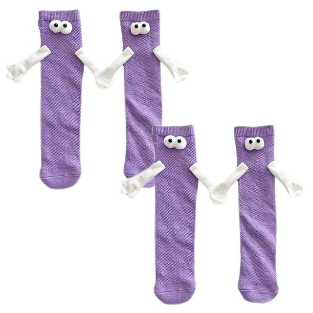 Calcetas de Medio Tubo VentDepot MagSoxPurple 2Pares Morado 5-9.5US