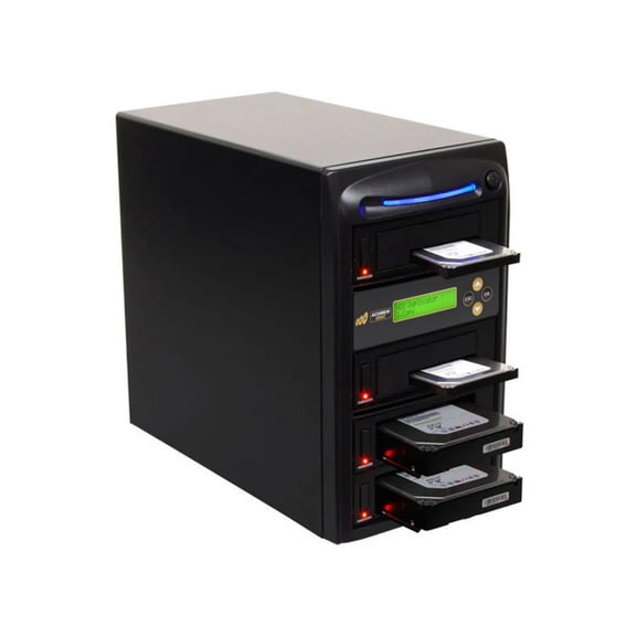 Acumen Disc 1 to 3 SATA III Hard Drive Duplicator (up to 600MB/s) -  Multiple 3.5" & 2.5" HDD & SSD Memory Card Copier & Sanitizer (DoD Compliant)