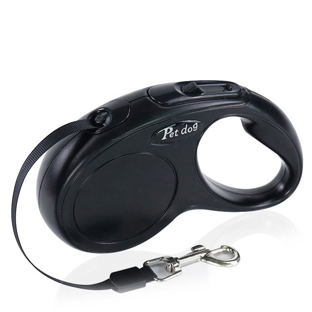 CAROOTU Pet Leash Retractable Dog Leash Portable Hand-Held Soft Polyester Rope for Outdoor Dogs Pets