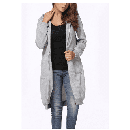 coat sweatshirt zip gray hoodie outerwear solid casual jacket sweatshirts coats 2xl walmart dialog displays option button additional opens zoom