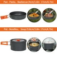 thumbnail image 5 of Lightweight Folding Camping Cookware Set For Picnic Hiking, Sturdy Outdoor Tableware Kit With Carry Bag, 5 of 7