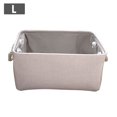 thumbnail image 1 of Zootealy Home Fabric Storage Bins Folding Organizer with Cotton Rope Handle Collapsible Cube Cotton Linen Basket Container Box Large, 1 of 8