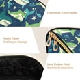 thumbnail image 5 of FORMRS Makeup Bag Travel Cosmetic Organizer for Women Fold Flat Zipper Pouch with Handle, Sharks Pattern, 5 of 8
