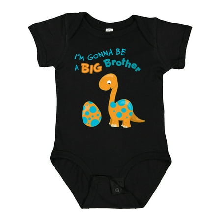 

Inktastic I m Gonna Be a Big Brother Dino Gift Baby Boy Bodysuit