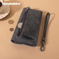 thumbnail image 3 of Billetera Grande para Mujer Montana West de Tres Pliegues con Organizador de Dinero, RFID, Porta Celular, Pulsera, Porta Documentos y Monedero con Cierre MWC-593GY, 3 of 7