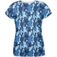 thumbnail image 1 of Navy Blue Camo All Over Womens T Shirt, 1 of 1