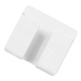 thumbnail image 2 of Langgg 2 Pieces Phone Charger Holder Wall Mounted Remote Hanging Storage Box Controller Storage Box Plastic Hanging Charger Stand, White, 2 of 9