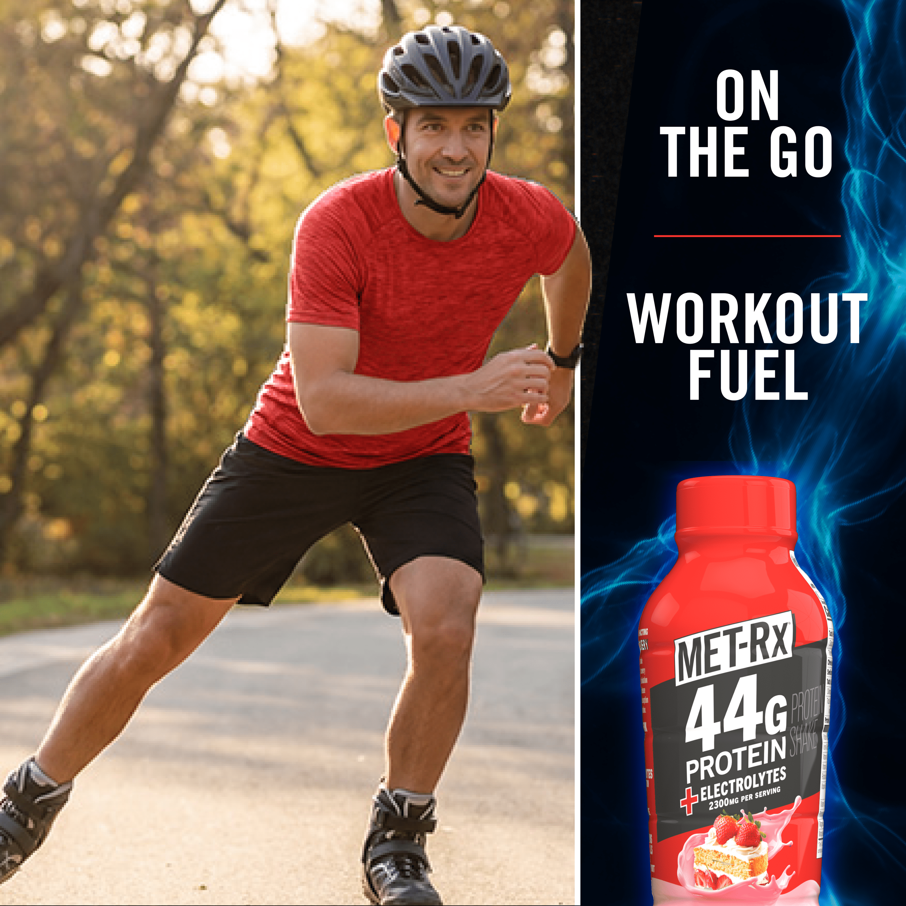 MET-Rx Strawberry RTD 44g High Protein Shake 1ct