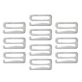thumbnail image 1 of 10pcs / Resultados de Lencería Deslizadores de Aleación de Color Plata Tamaño de 25 Mm Sunnimix Ajustador de la correa del sujetador, 1 of 5