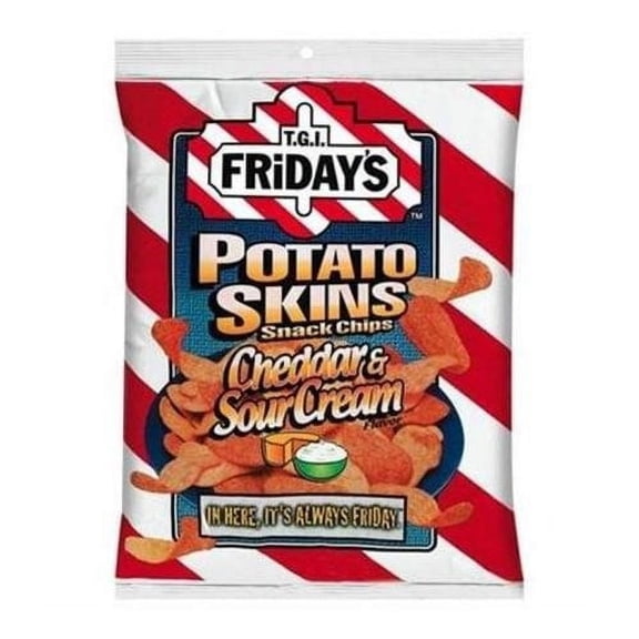 TGI Fridays Potato Skins Snacks Sour Cream & Onion, 3.0 OZ