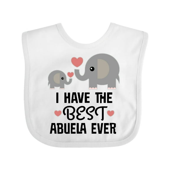 Inktastic Grandchild Best Abuela Ever Boys or Girls Baby Bib