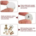 thumbnail image 4 of M6 Thread 30mm Diameter 10mm Thick Round Shape Aluminum Disc 4pack - with Mounting Screws, 4 of 6