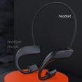 thumbnail image 2 of Auriculares ducción ósea del oído abierto Resistente al sudor Micrófono incorporado Respuesta de música Auriculares Bluetooth , negro, 2 of 8