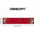 thumbnail image 6 of Christmas Table Runner 13x72 Inch, Xmas Trees Snowflakes Winter Holiday Decorative Farmhouse Table Decorations for Kitchen Dinning, Indoor Outdoor Dinner Party Decor (Red) GT150-72, 6 of 6