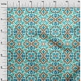 thumbnail image 3 of oneOone Viscose Jersey Teal Green Fabric Block Sewing Fabric By The Yard Printed Diy Clothing Sewing Supplies 60 Inch Wide-Z6, 3 of 6