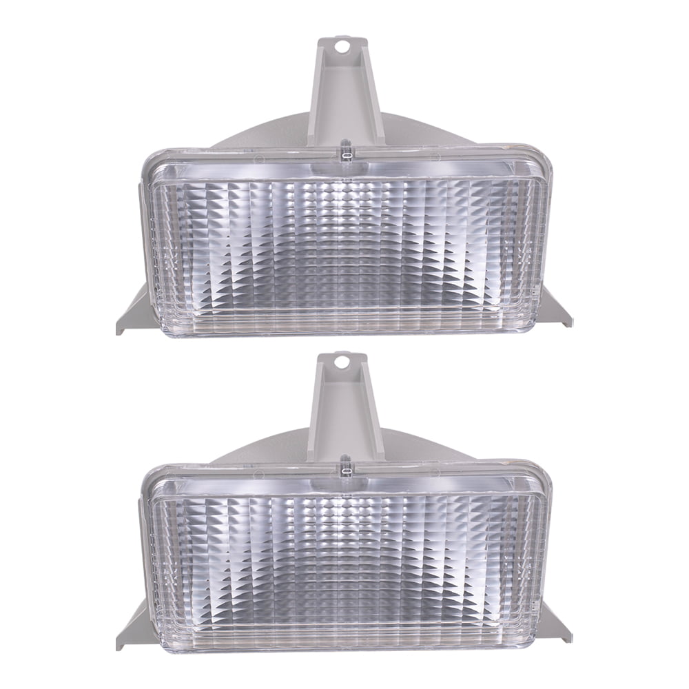 Replacement Set Park Signal Front Marker Lights Compatible with 1983-1988 Blazer Jimmy Suburban 915908 