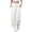 White, variant on Sngxgn Womens Lounge Pants Slacks Drawstring Casual Wide Leg Pants for Women Trousers(White,S)