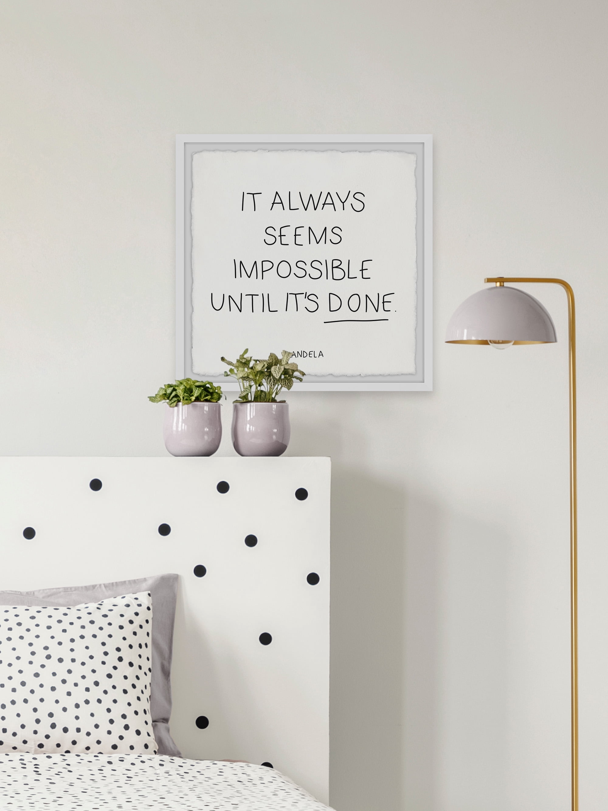 Nothings Impossible 18.00 in x 18.00 in Framed Painting Art Prints, by Marmont Hill
